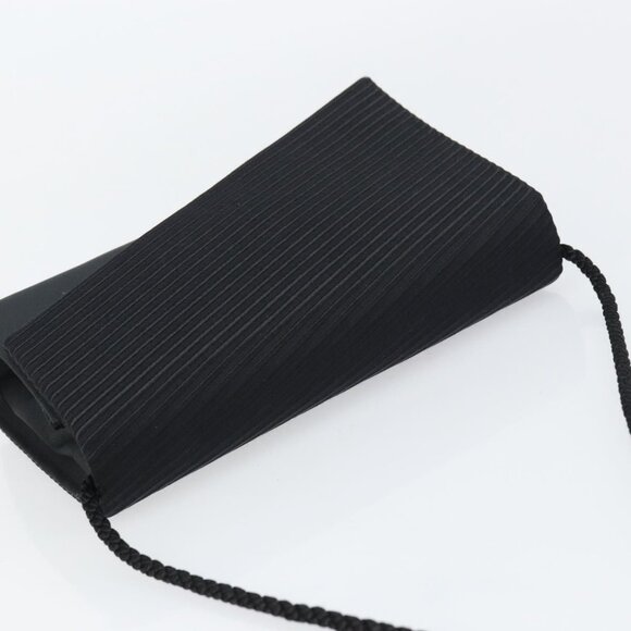 Authentic Christian Dior Shoulder Bag Nylon Black Gold - Picture 13 of 16